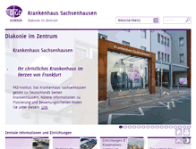 Tablet Screenshot of krankenhaus-sachsenhausen.de